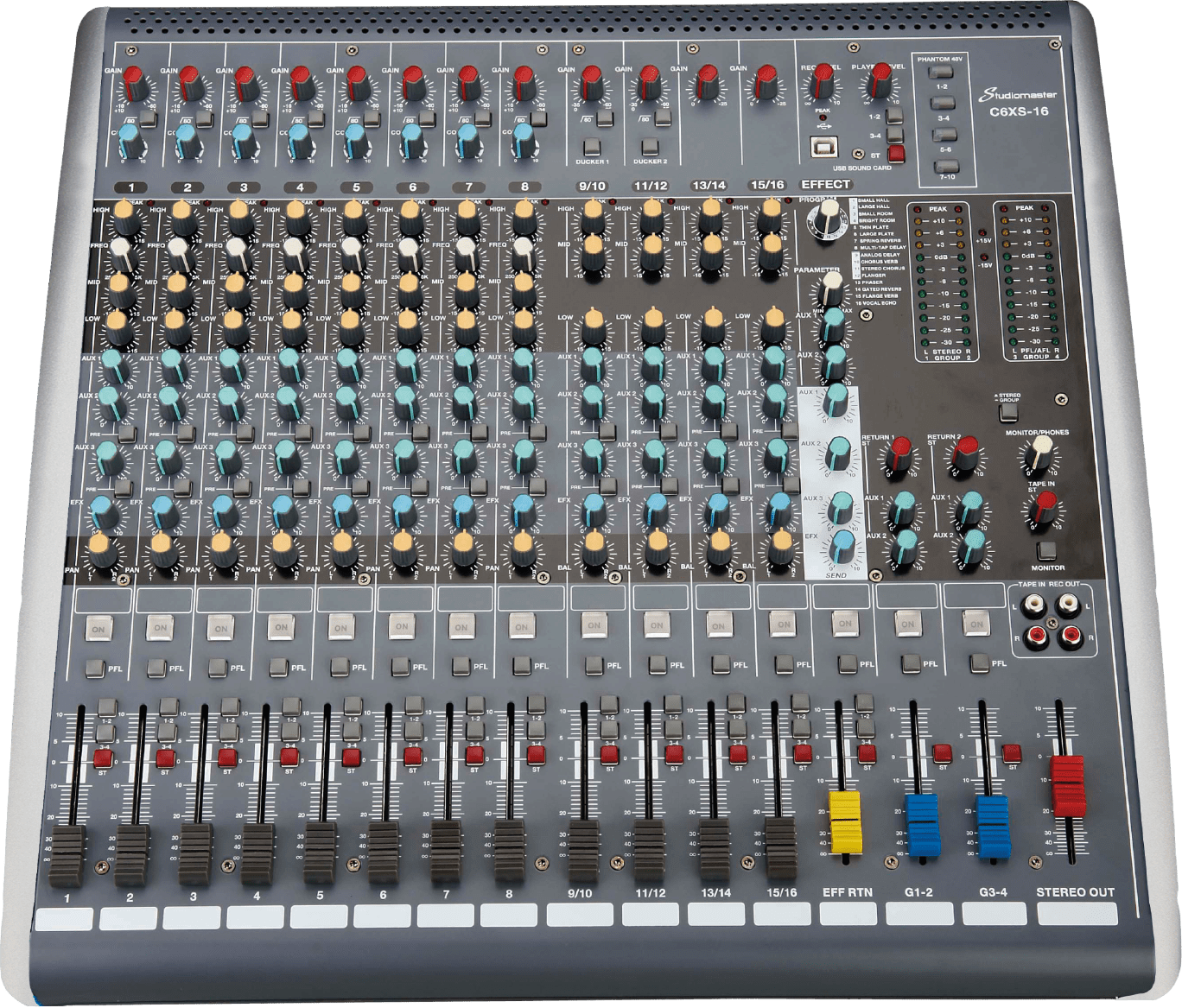 Bộ trộn analog 16 kênh StudioMaster C6XS-16