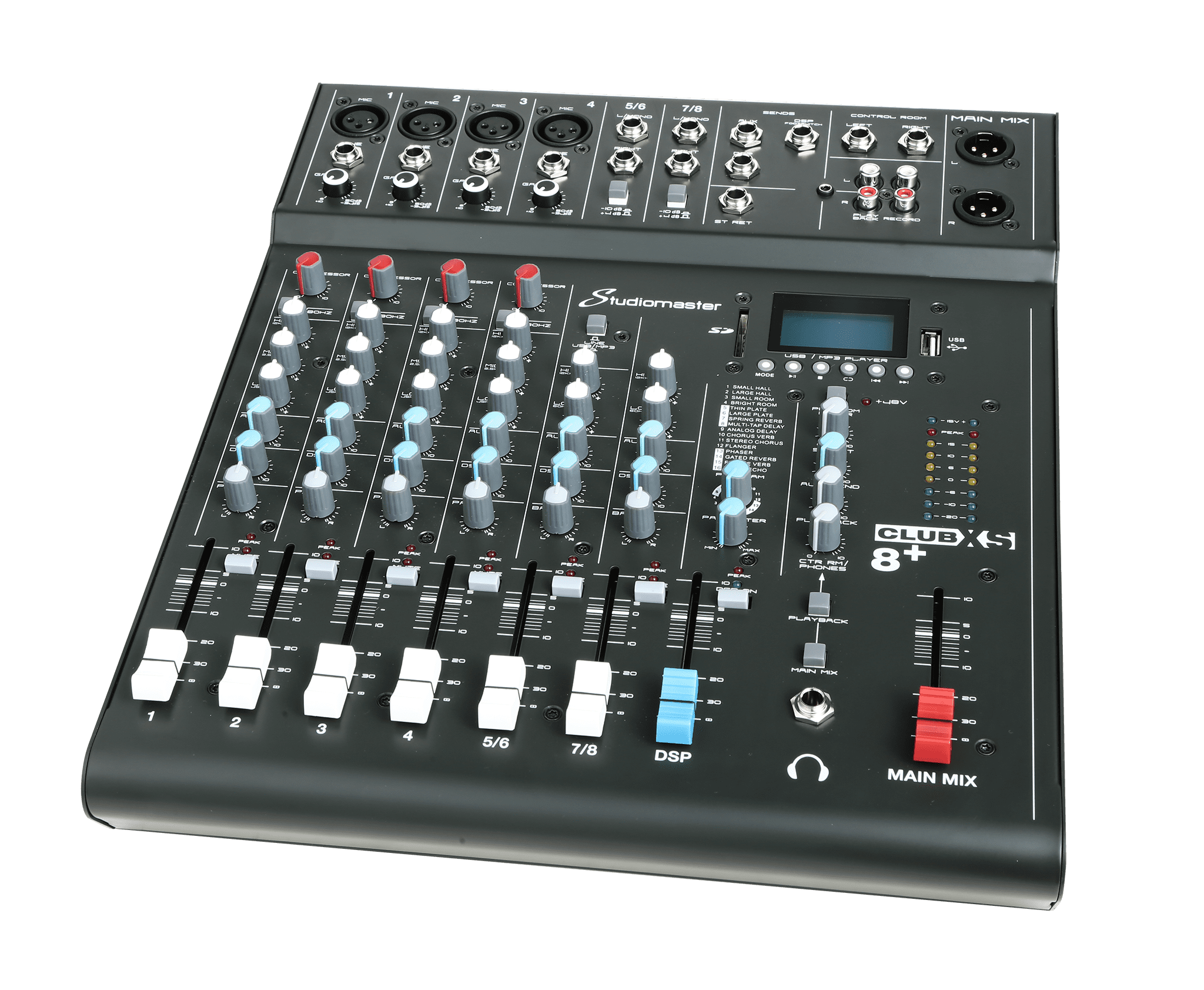 Bộ trộn analog 8 kênh StudioMaster CLUBXS 8+
