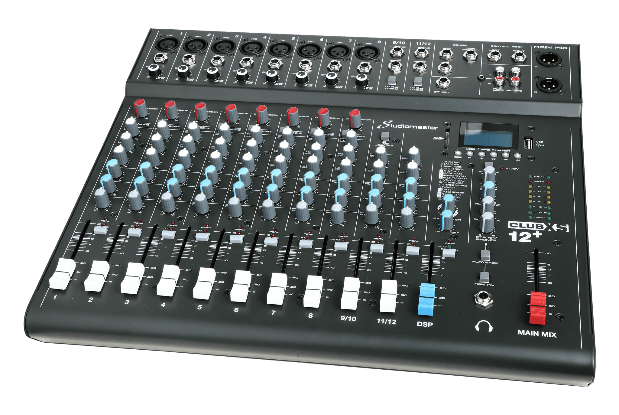 Bộ trộn analog 12 kênh StudioMaster CLUBXS 12+