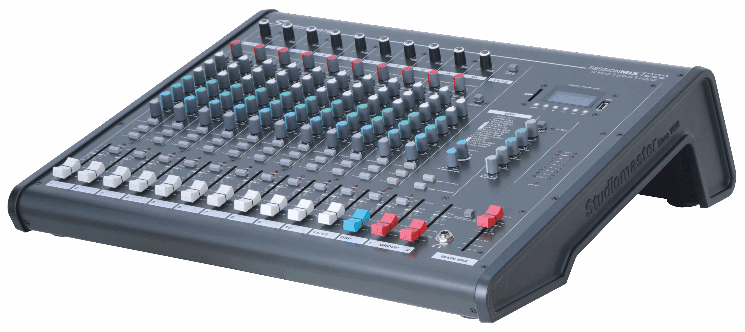 Bộ trộn analog 12 kênh có ngõ usb, sdcard StudioMaster SESSIONMIX 1222