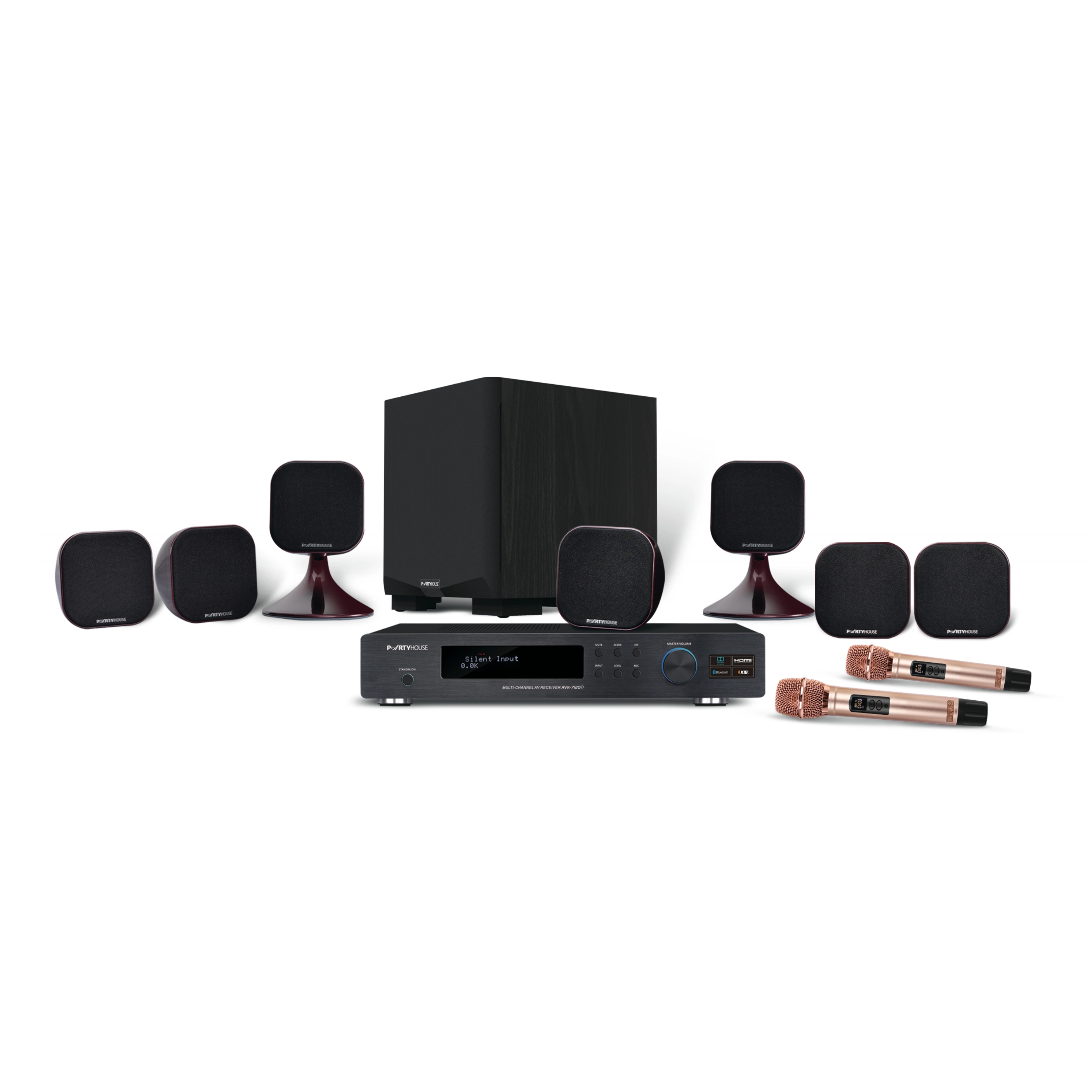Dàn xem phim, nghe nhạc tích hợp karaoke  Dolby Atmos 5.1.2 Partyhouse AVK-7120DV